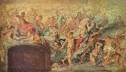 Peter Paul Rubens Die Blute Frankreichs unter der Regentschaft Marias von Medici, Skizze oil
